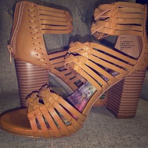 Madden Girl Tan Heels